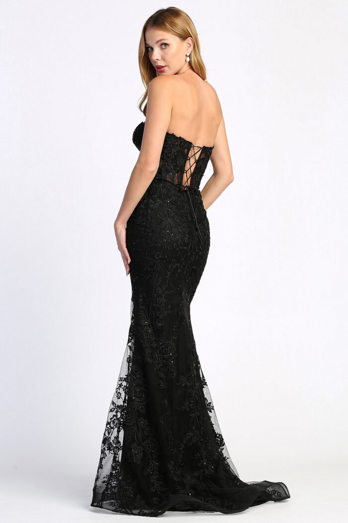 EMBROIDERED FITTED SHEER CORSET SLIT - Image 10