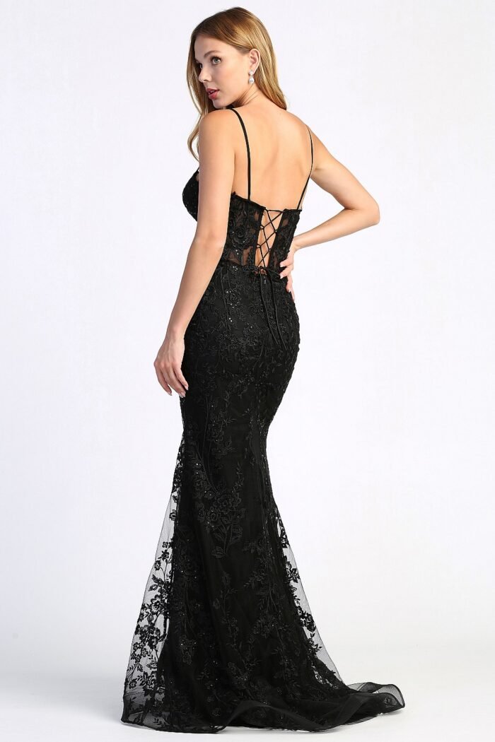 EMBROIDERED FITTED SHEER CORSET SLIT - Image 11