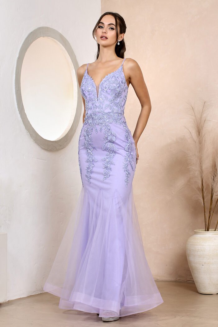 EMBROIDERED SLEEVELESS MERMAID DRESS - Image 8